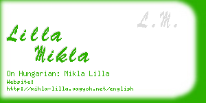 lilla mikla business card